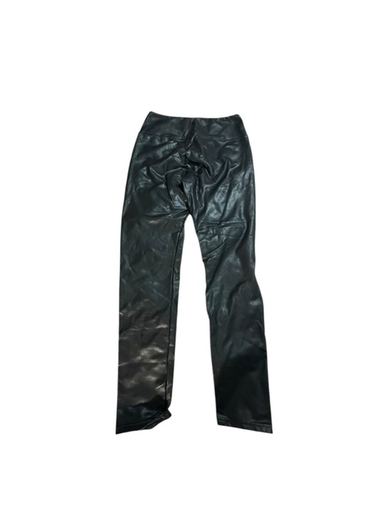 None Pants - Black Faux Leather Pants